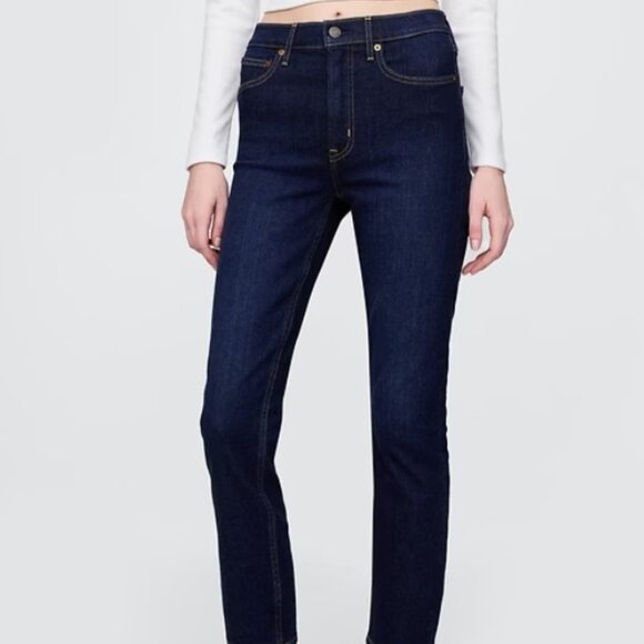Gap High Rise Vintage Slim Jeans - Rinsed - NWT - Picture 2 of 2
